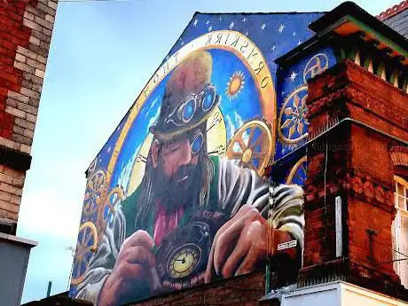 The Clockmaker Mural by Paul Curtis