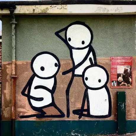 Three Boys - Stik (Dulwich Outdoor Gallery)