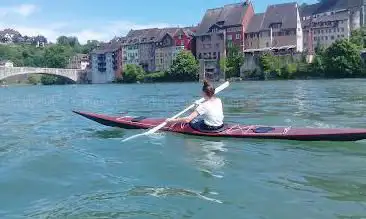 Paddelkurse auf dem Rhein bei Laufenburg