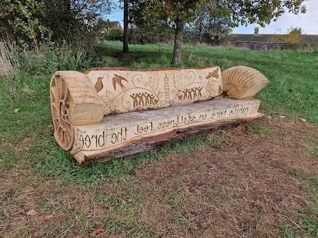 Community sculpture bench