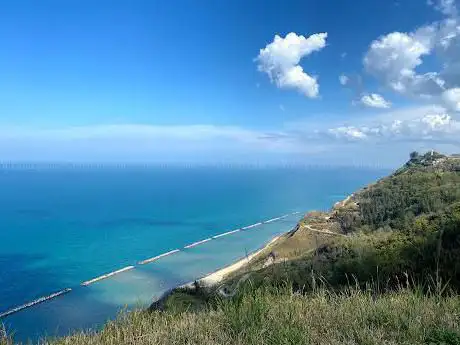 Fiorenzuola di Focara  vista dal Parco del Monte San Bartolo