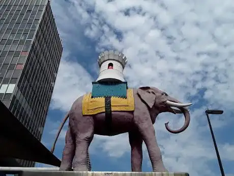 Elephant and Castle Statue