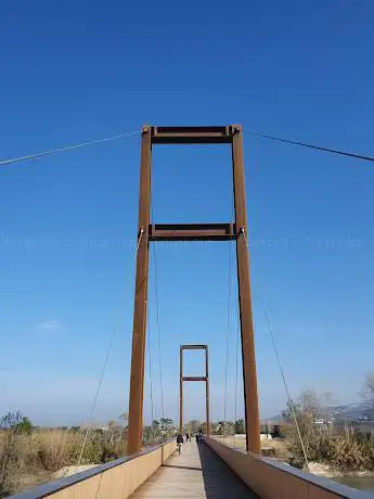 Ponte di legno sul fiume Vomano