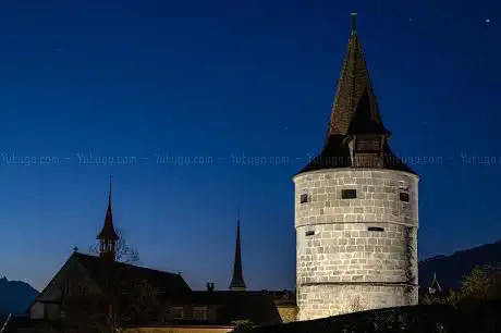 The clock tower of Saint Anna monastery