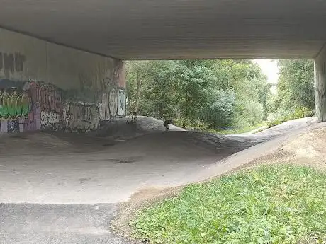 Under-bridge Skate Ramps