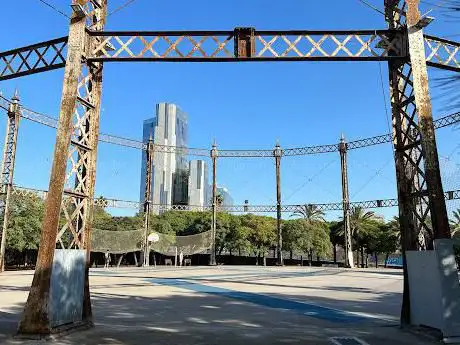 Basketball ground of Barceloneta Park