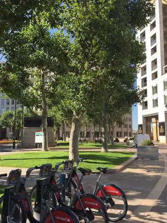 Santander Cycles: Westferry Circus  Canary Wharf