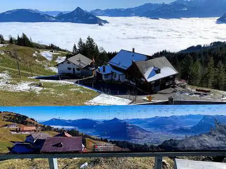 Aussichtspunkt auf die umliegende Berge