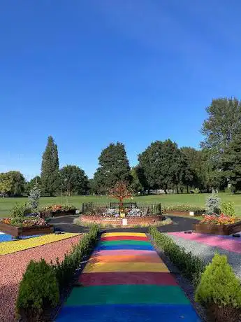 Baby rainbow memorial garden